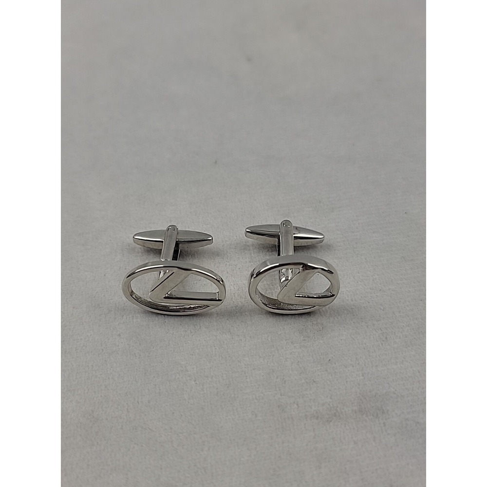 Lexus Auto Silvertone Cufflinks‎ New Without Tags